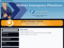 Tablet Screenshot of abileneemergencyplumber.com